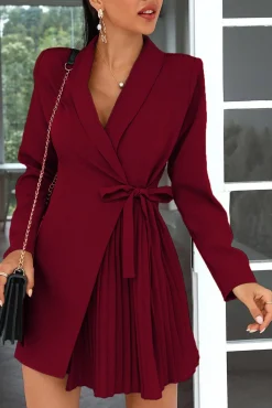 Abito elegante a chiusura ad incrocio Denver, bordo