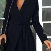 ​A​bito elegante ​a chiusura ad incrocio Denver blu scuro