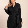 ​A​bito elegante ​a chiusura ad incrocio Denver​, nero