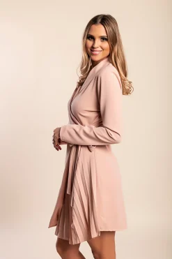 ​A​bito elegante ​a chiusura ad incrocio Denver, rosa chiaro