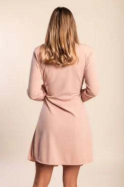 ​A​bito elegante ​a chiusura ad incrocio Denver, rosa chiaro