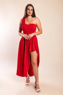 Abito lungo ed elegante, rosso
