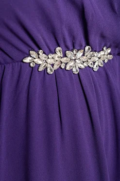Abito midi elegante Graciana, viola
