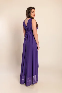 Abito midi elegante Graciana, viola