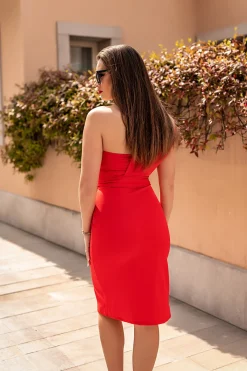 Abito midi elegante  Triona, rosso