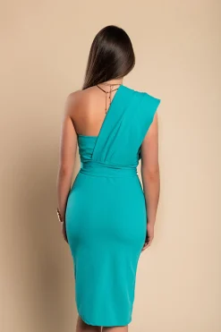 Abito midi elegante Triona, menta