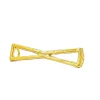 Accessorio per scarpa a forma di fiocco, colore oro