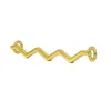 Accessorio per scarpa ondulata, colore oro