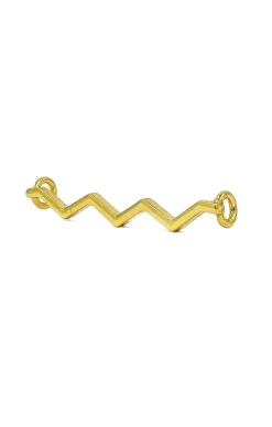 Accessorio per scarpa ondulata, colore oro