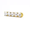 Accessorio per scarpe con strass, oro
