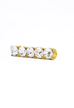 Accessorio per scarpe con strass, oro