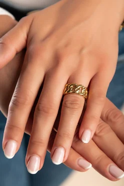 Anello elegante, ART2110, colore oro
