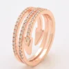 Anello elegante, ART598, oro rosa
