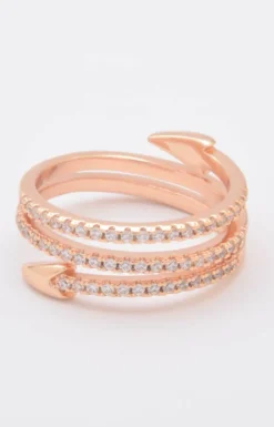 Anello elegante, ART598, oro rosa