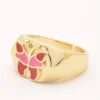 Anello elegante, colore rosso