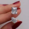 Anello in argento con strass, colore argento