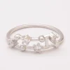 Anello in argento con strass, ART495 - CAPRICORNO, colore argento