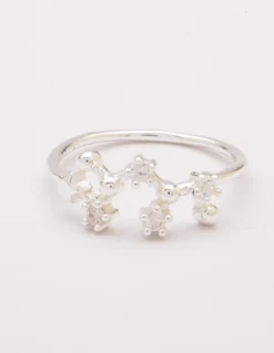 Anello in argento con strass, ART499 - SAGITTARIO, colore argento