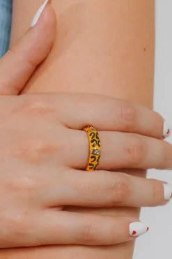Anello stampato, ART2220, giallo
