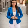 Blazer con colletto classico, blu