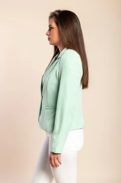 Blazer con colletto classico Softina, menta