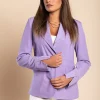 Blazer con collo classico, lilla