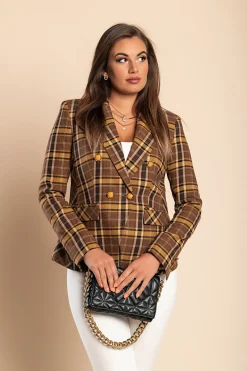 Blazer con collo classico Chiarana, senape