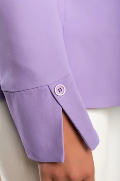 Blazer con collo classico, lilla