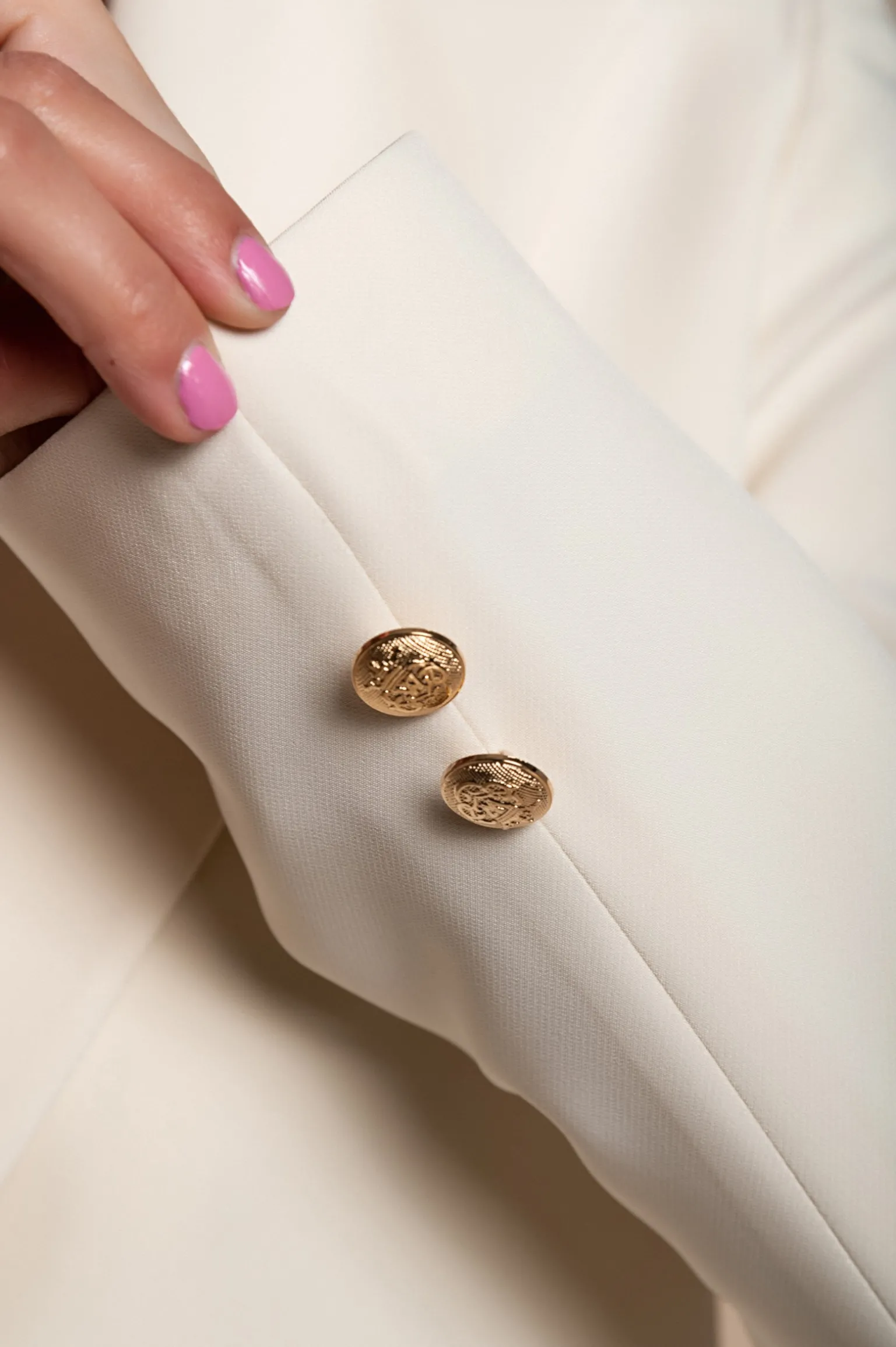 Blazer con collo classico, beige