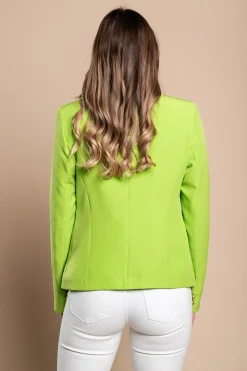 Blazer con collo classico, verde