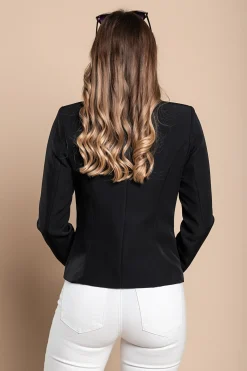 Blazer con scollo classico Softina, nero