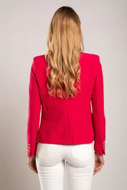 Blazer con scollo classico Caorla, fucsia