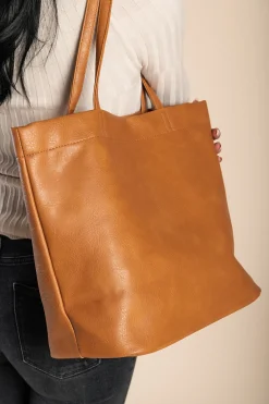 Borsa a mano più grande, marrone