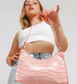 Borsa a mano piccola, ART2264, rosa