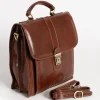 Borsa in pelle naturale Afrodita, marrone