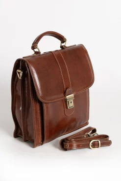 Borsa in pelle naturale Afrodita, marrone