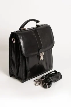 Borsa in pelle naturale Afrodita, nera