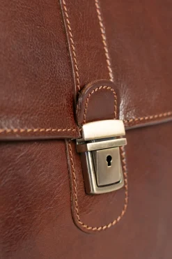 Borsa in pelle naturale Afrodita, marrone
