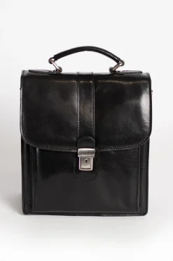 Borsa in pelle naturale Afrodita, nera