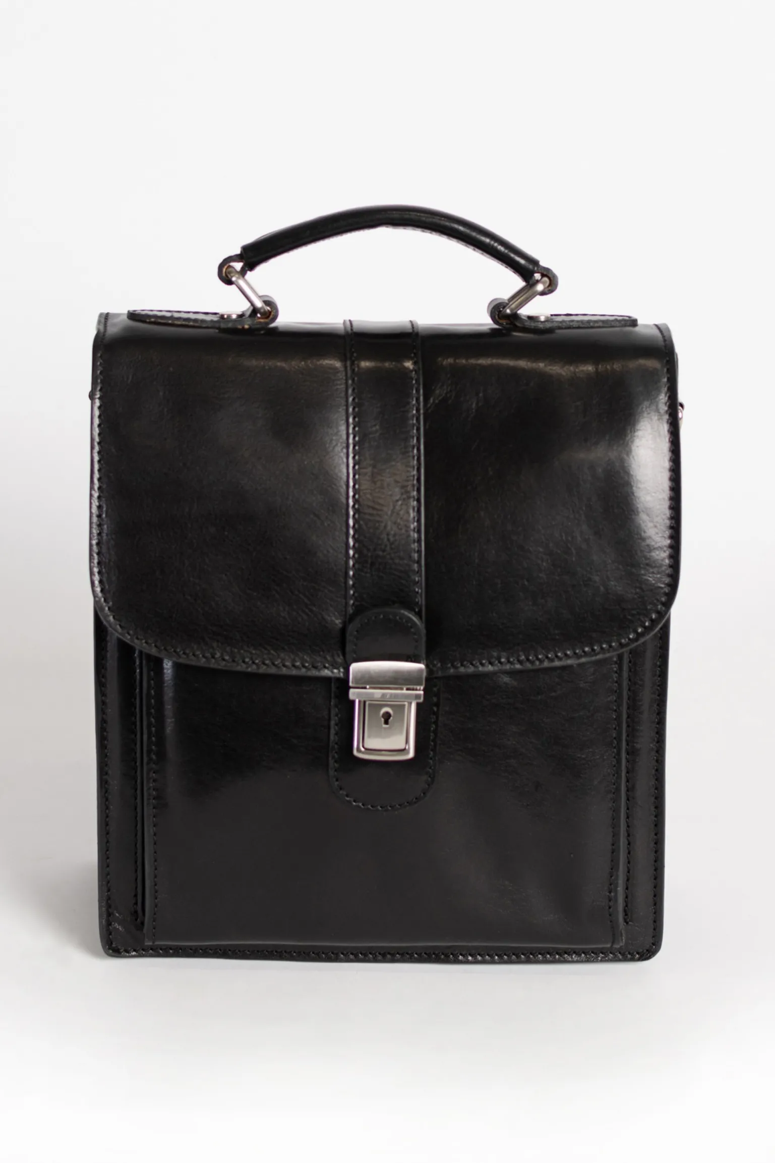 Borsa in pelle naturale Afrodita, nera