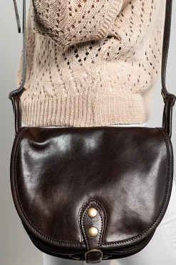 Borsa in pelle naturale "Nova",  moro