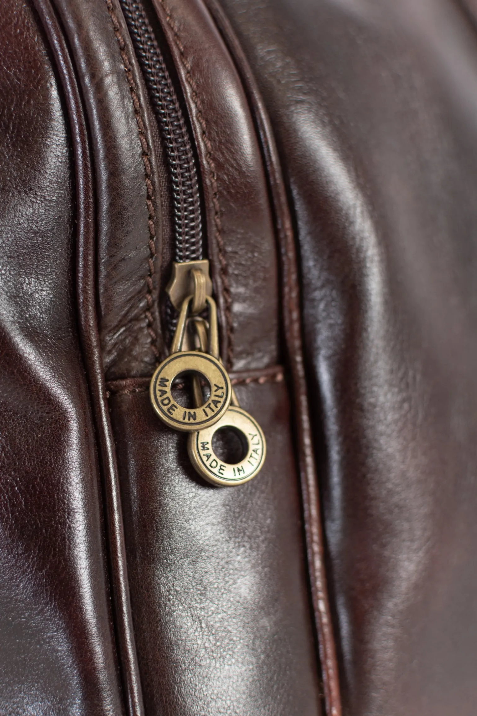 Borsa in vera pelle Ava, marrone