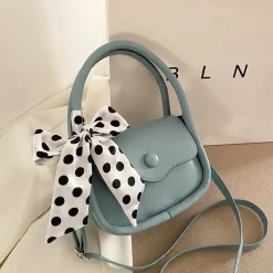 Borsa piccola con fiocco, ART2260, blu