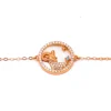 Bracciale con pendente, ARIETE, oro rosa