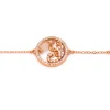 Bracciale con pendente, SCORPIONE, oro rosa