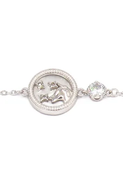 Bracciale con pendente, TORO, argento