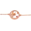 Bracciale con pendente, TORO, oro rosa