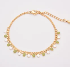 Bracciale con pendenti, colore oro