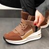 Calde sneakers alte, marroni