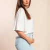 Camicetta a maniche corte, colore bianco